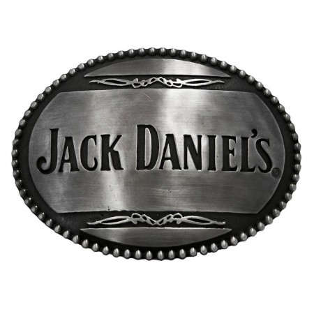 Jack Daniels Text Logo Belt Buckle
