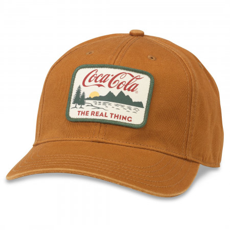 Coca-Cola The Real Thing Patch Rounded Bill Adjustable Hat