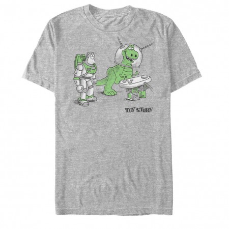 Disney Pixar Toy Story 1-3 Let's Play Gray T-Shirt