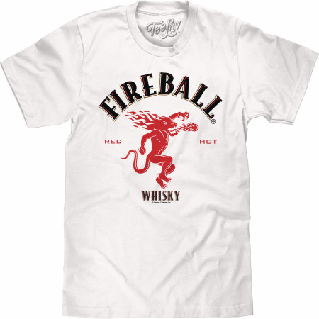 Fireball Whisky Logo White Colorway T-Shirt