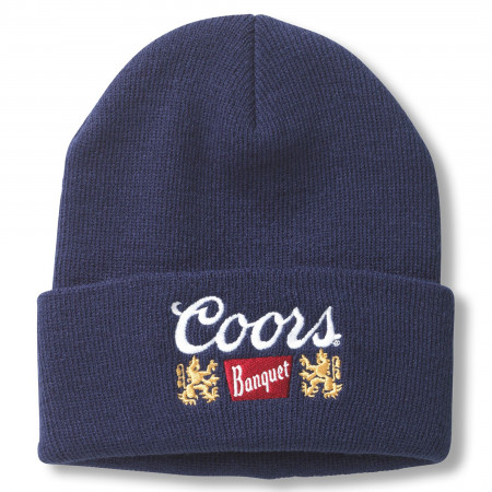 Coors Banquet Embroidered Logo Cuffed Knit Beanie