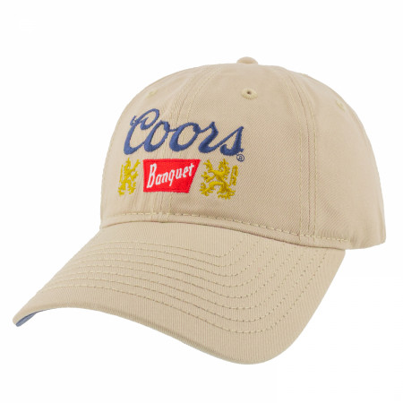 Coors Banquet Beer Logo Adjustable Khaki Hat