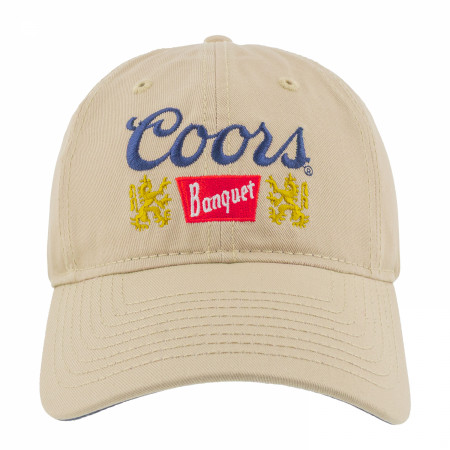 Coors Banquet Beer Logo Adjustable Khaki Hat