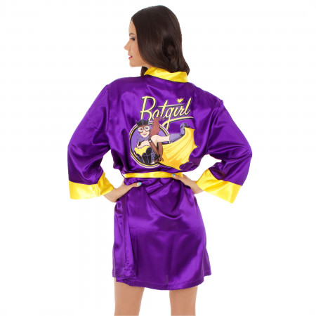 Batgirl Silky Bombshell Satin Robe