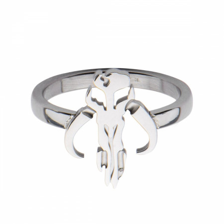 Star Wars Mandalorian Symbol Cut Out Petite Ring
