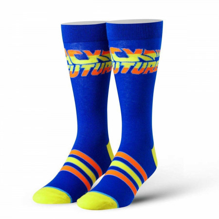 Back To The Future Blue Logo Socks