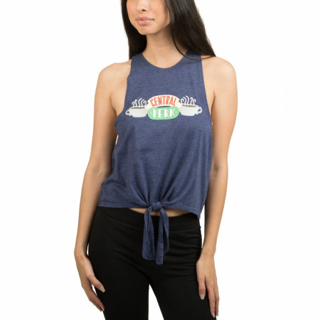 Friends Central Perk Tie Front Tank Top