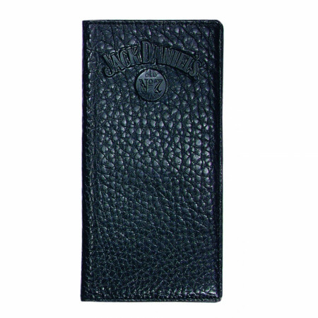 Jack Daniel's Rodeo Style Black Leather Wallet