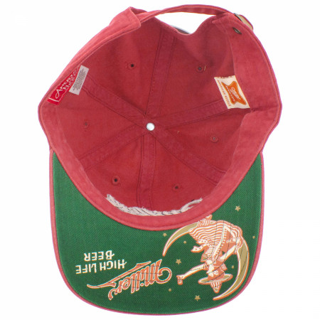 Miller High Life Underside Girl In The Moon Hat