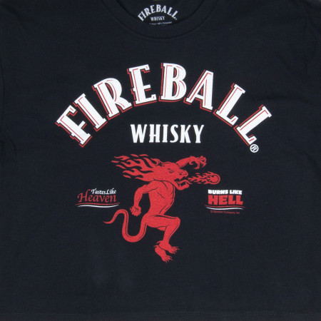 Fireball Whisky Women's Crop Top T-Shirt