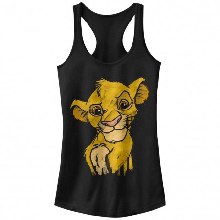 Disney Lion King Crown Prince Black Juniors Racerback Tank Top
