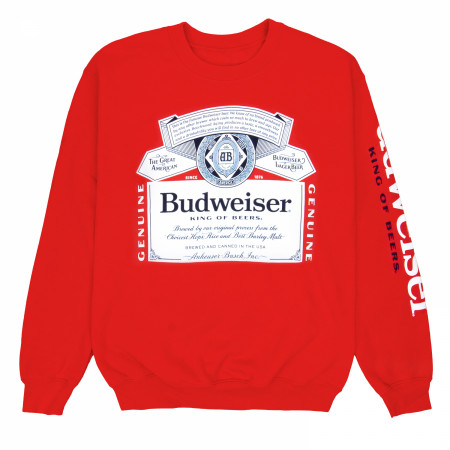 Budweiser Beer Sleeve Print Long Sleeve Shirt