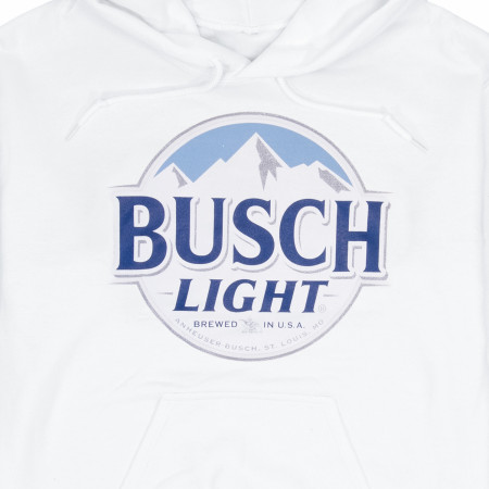 Busch Light Beer Logo White Colorway Hoodie