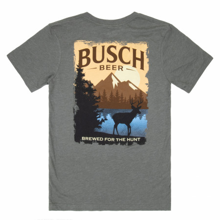 Busch Beer Brewed For The Hunt Front and Back Print T-Shirt