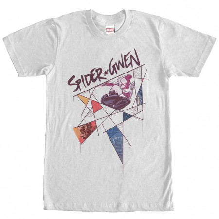 Spiderman Webs White Mens T-Shirt