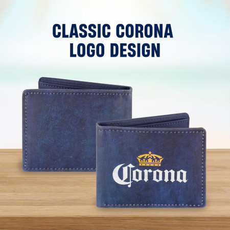 Corona Extra Logo Bi-Fold Wallet with Tin Case