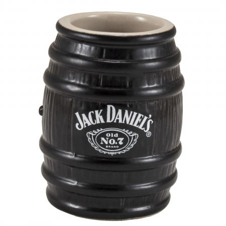 Jack Daniel's Black Stoneware Barrel Ceramic Shot Glass