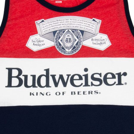 Budweiser Three Color Block Tank Top