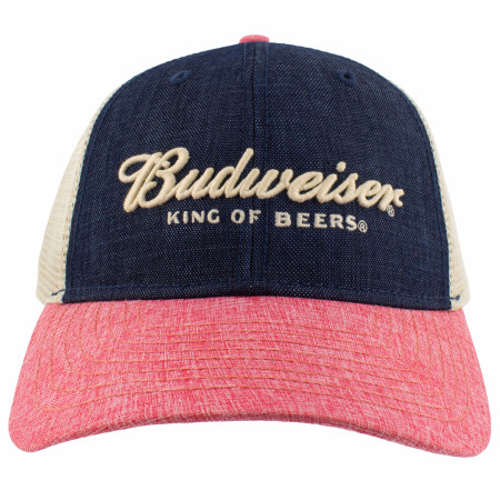 Budweiser Classic Logo and Colors Adjustable Snapback
