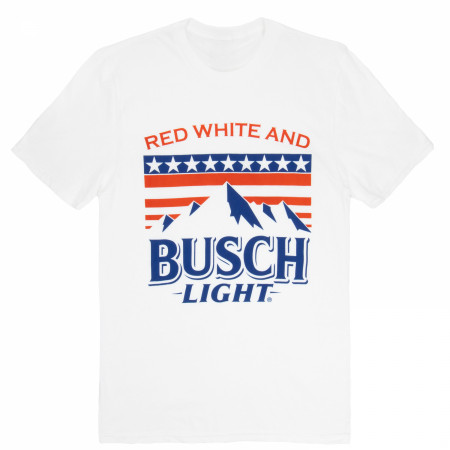 Busch Light Red White and Busch Light Mountains White T-Shirt