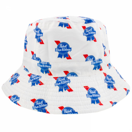 Pabst Blue Ribbon Logo Reversible Bucket Hat