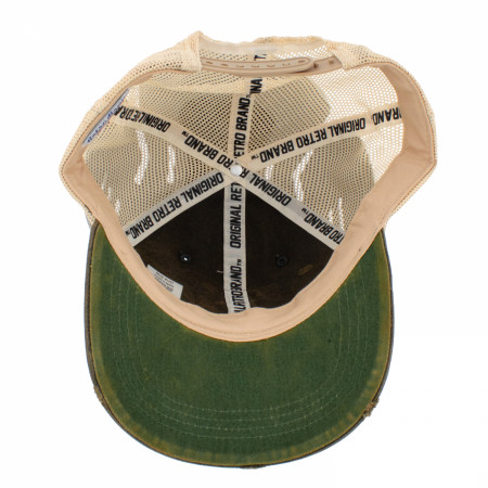 Lucky Lager Vintage Logo Distressed Trucker Hat