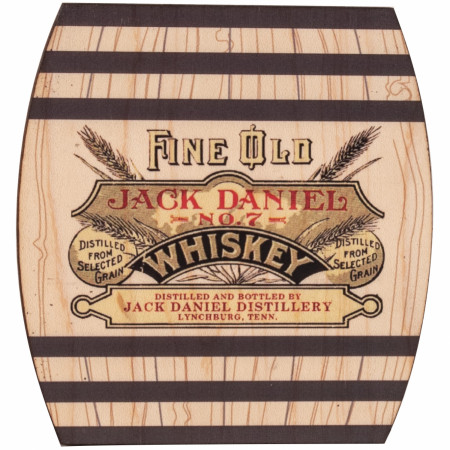 Jack Daniel’s Assorted Retro Logos 4-Piece Wooden Coaster Set