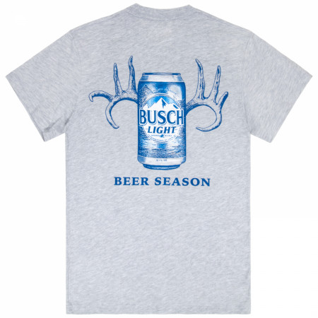 Busch Light Beer Season Front and Back Print T-Shirt