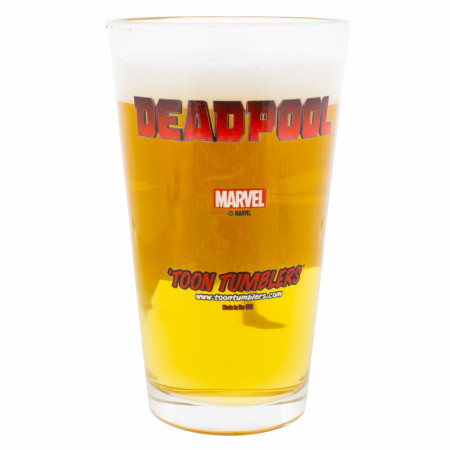 Deadpool Smoking Gun Pint Glass