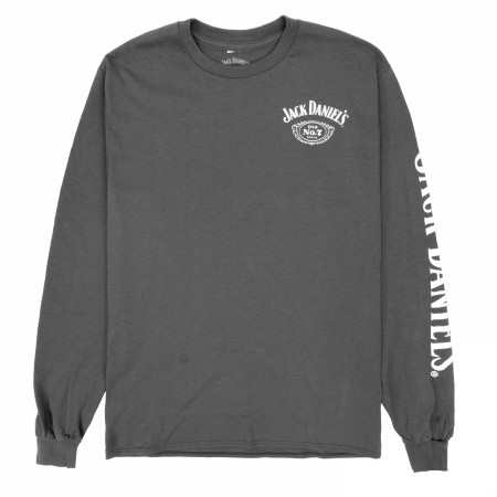 Jack Daniel's No. 7 Whiskey Front and Back Print Long Sleeve Shirt
