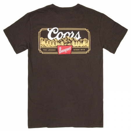 Coors Banquet Rocky Road Front and Back Print T-Shirt