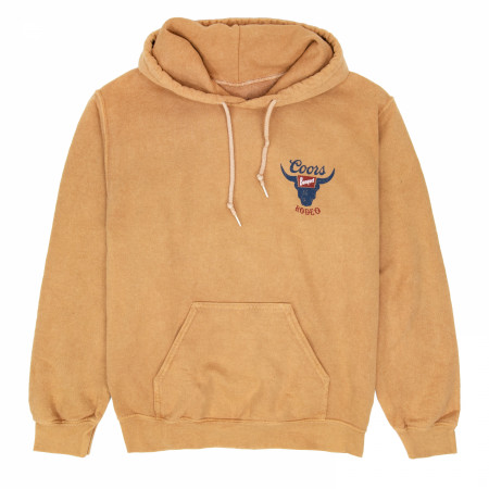 Coors Banquet Rodeo Mineral Wash Front-Back Print Pull-Over Hoodie