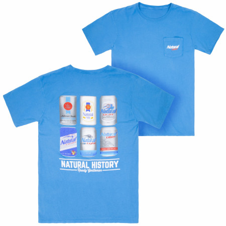 Natural Light Men's Blue Natural History Rowdy Gentleman T-Shirt
