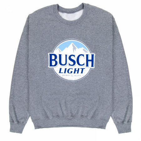 Busch Light Logo Grey Crewneck Sweatshirt