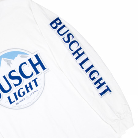 Busch Light Logo White Long Sleeve Shirt