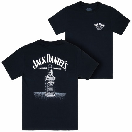 Jack Daniel's Line Art Bottle T-Shirt