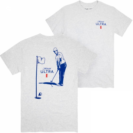 Michelob Ultra Golfing Front and Back Print T-Shirt