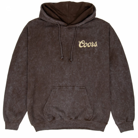 Coors Cowboy Western Sunset Mineral Wash Pull-Over Hoodie