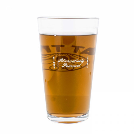 Fat Tire Sunset Logo Alternatively Powered 16oz Pint Glass