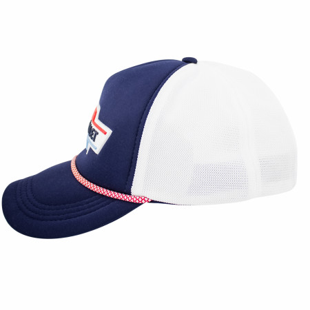 Chevy Red White and Blue Logo Patch Rope Hat