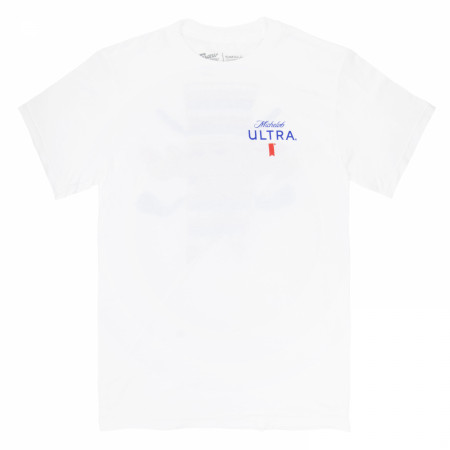 Michelob Ultra Golf Scorecard White Colorway Front/Back Print T-Shirt