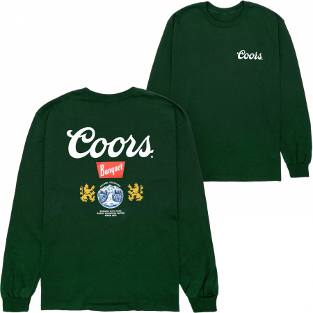Coors Banquet Golden CO Logo Front and Back Print Long-Sleeve Shirt