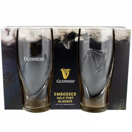 Guinness Beer 10 oz Half-Pint Glass 2-Pack
