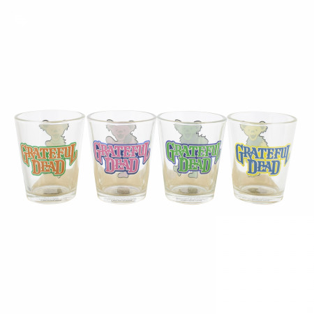 Grateful Dead Bears Shot Glass Set 4-Pack