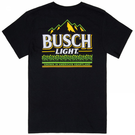 Busch Light Corn Field White Text Front And Back T-Shirt