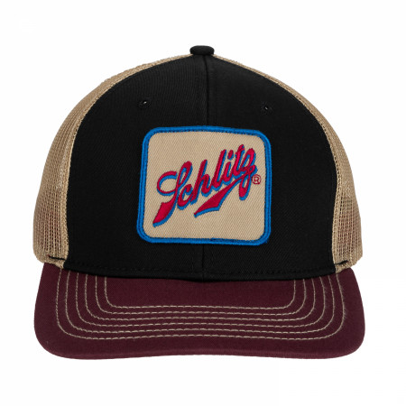 Schlitz Patch Retro Tri-Tone Cotton Twill Hat