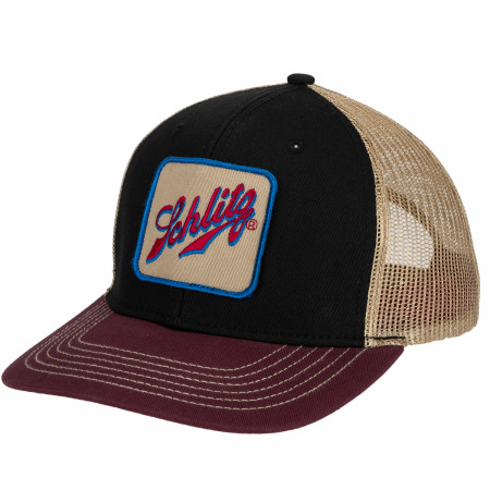 Schlitz Patch Retro Tri-Tone Cotton Twill Hat