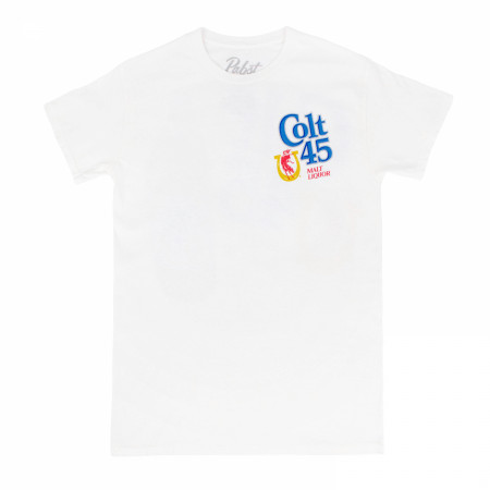 Colt 45 Malt Liquor Front and Back Print T-Shirt