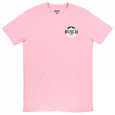 Busch Light Just Peachy Front and Back Print T-Shirt