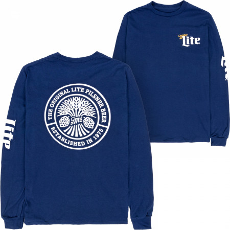 Miller Lite The Original Lite Front and Back Print Long-Sleeve Shirt